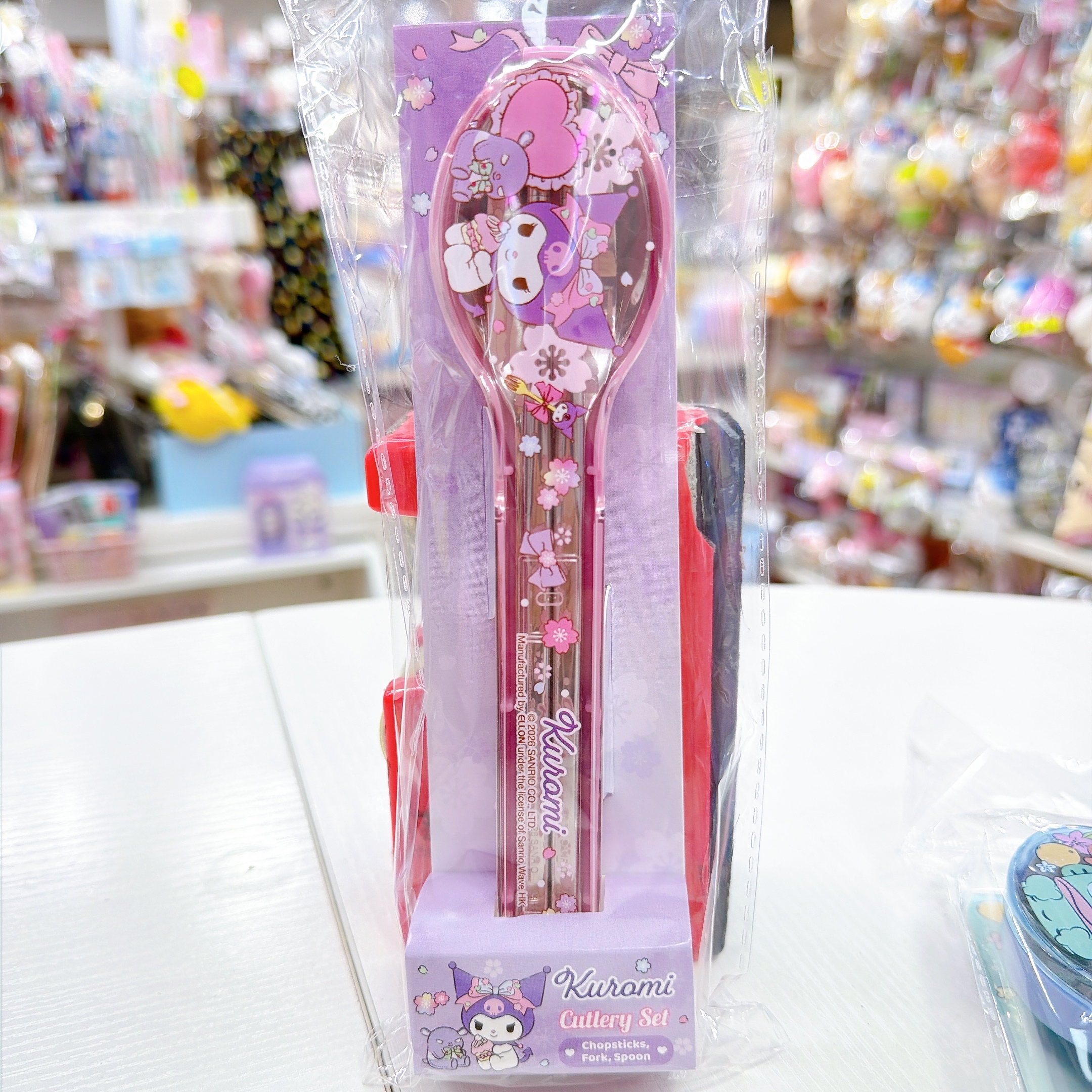 原裝行貨sanrio  304不鏽鋼匙羹 筷子 叉！餐具套裝！