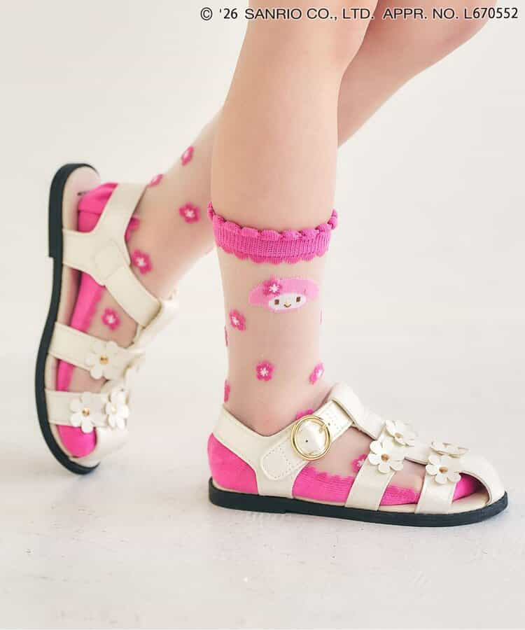🇯🇵預訂 日本直送🇯🇵Apres les cours x Sanrio系列四色人物花朵圖案透視襪
