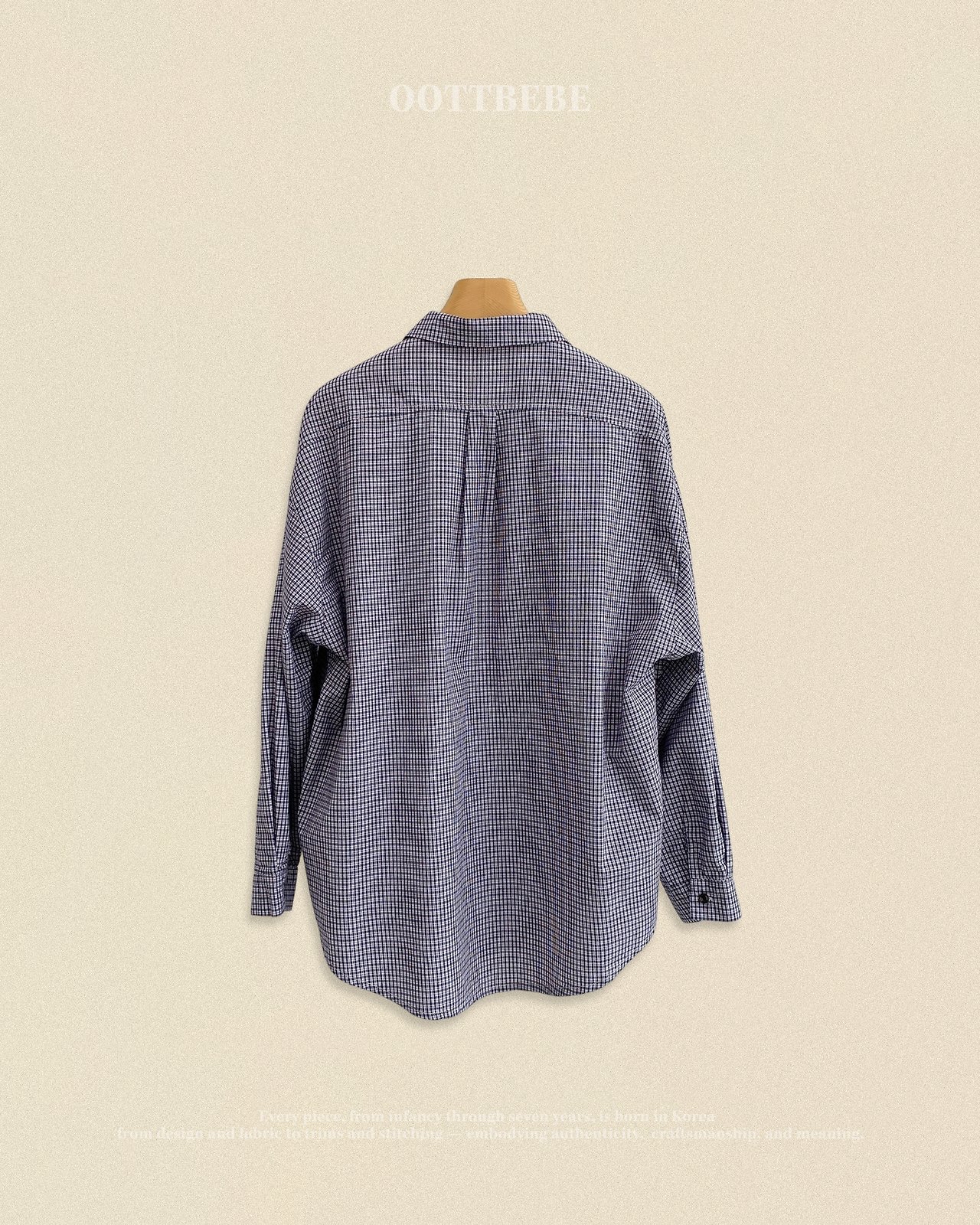 OOTT | Cappuccino Plaid Shirt Adult