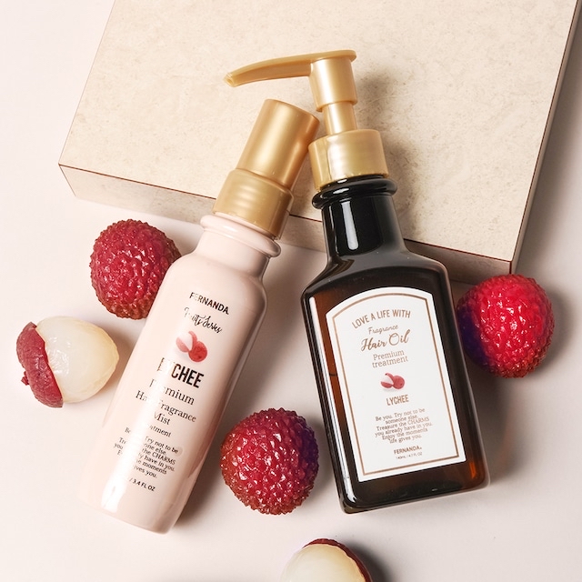 🎀  【預訂】FERNANDA Lychee Fragrance Premium Hair Oil 140ml 
