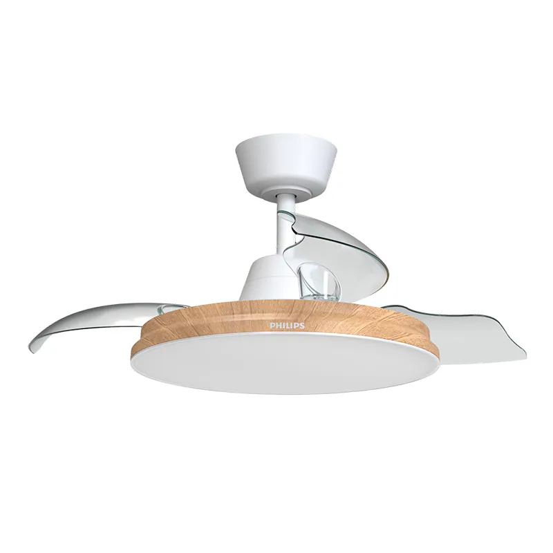 [飛利浦直送 原裝行貨2年保養]  飛利浦 Philips FC580 42吋 DC摩打風扇燈（木紋色）– 風扇36W + 全光譜LED燈48W 靜音節能 大空間適用 Philips FC580 42" DC Motor Ceiling Fan with LED Light (Wood) – 36W Fan + 48W Full Spectrum Light 929004798009