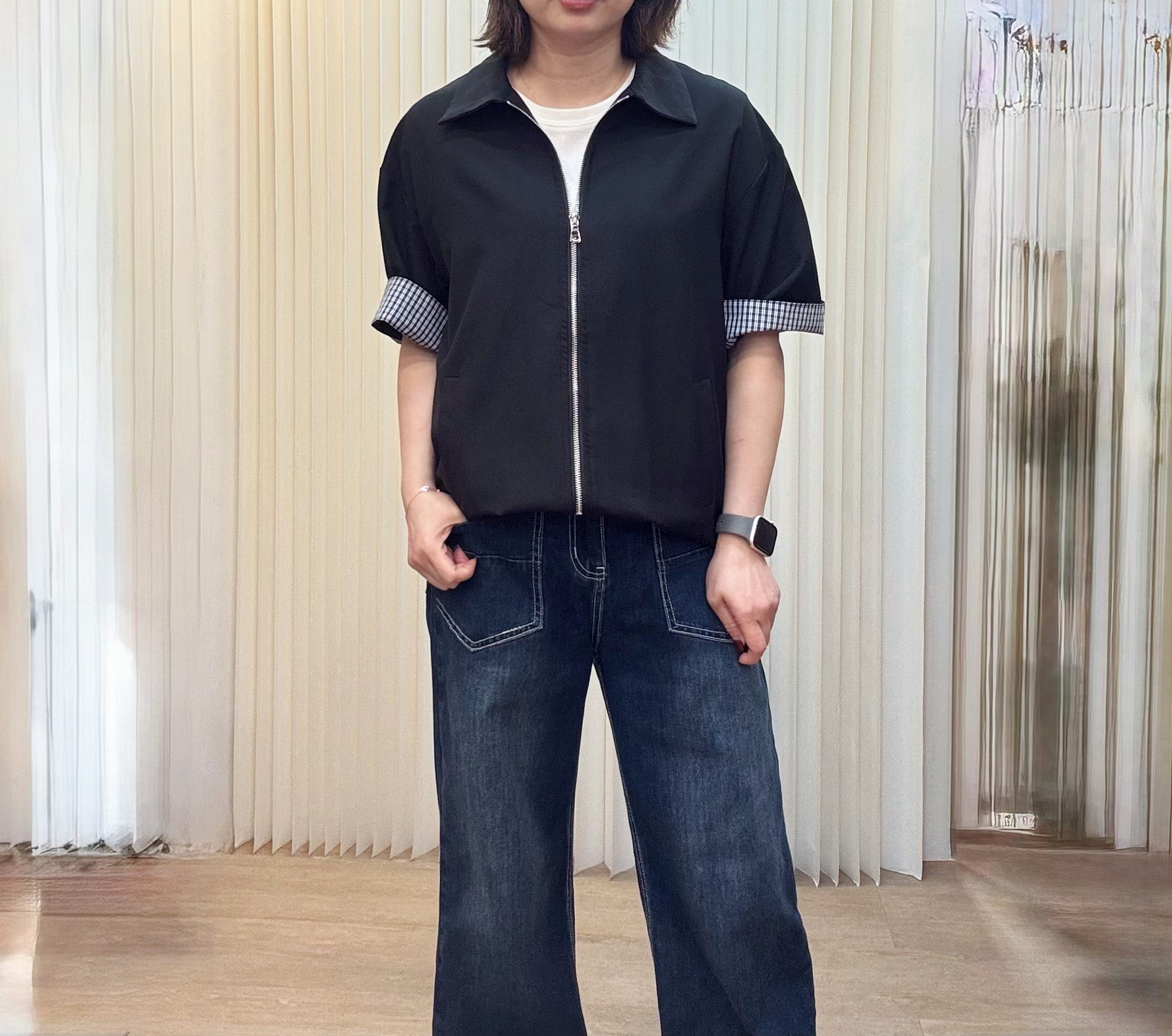 韓國拉鍊外套 M449 03ES4817250