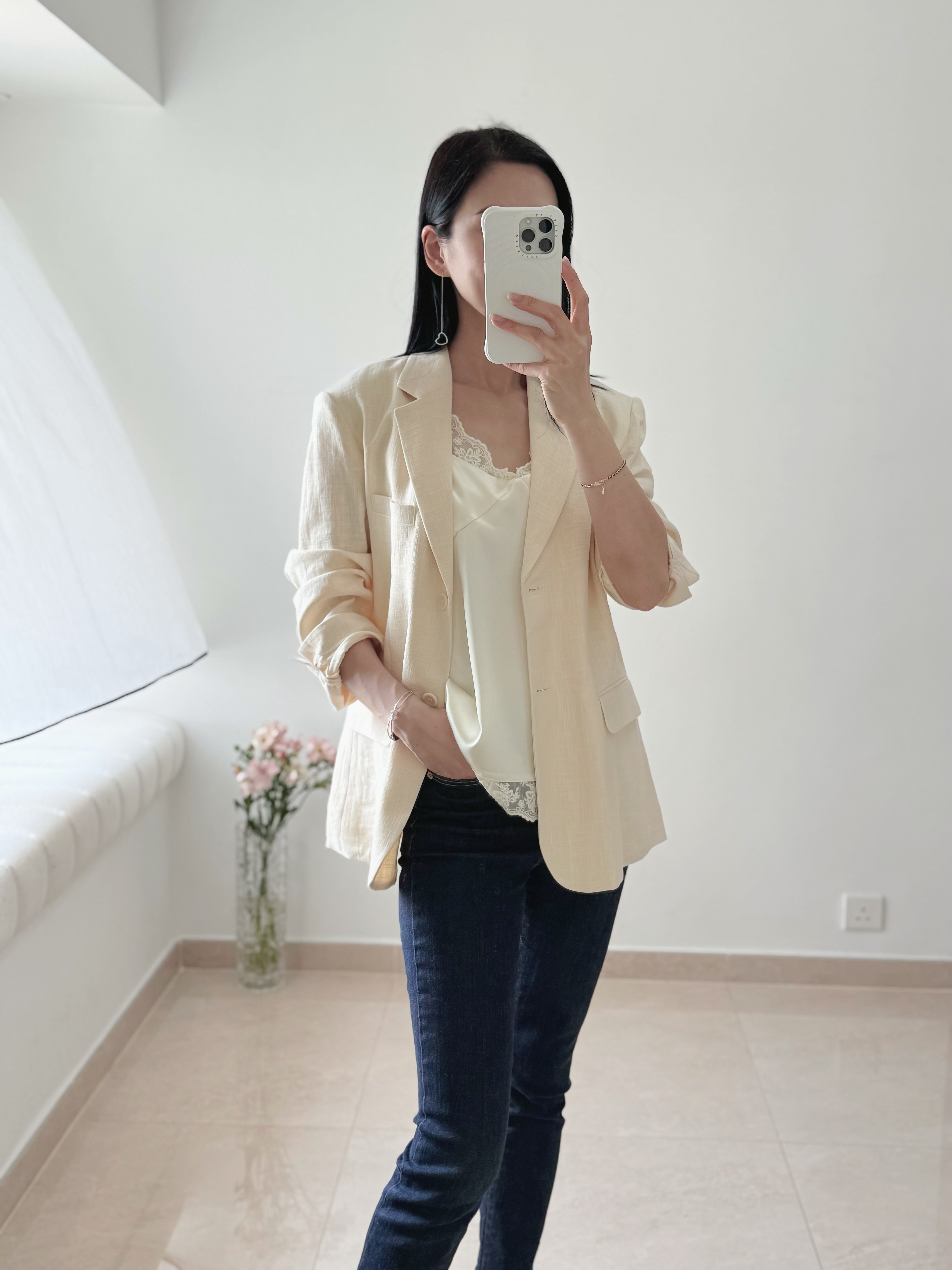 Summer Linen Blazer  (Cream only)