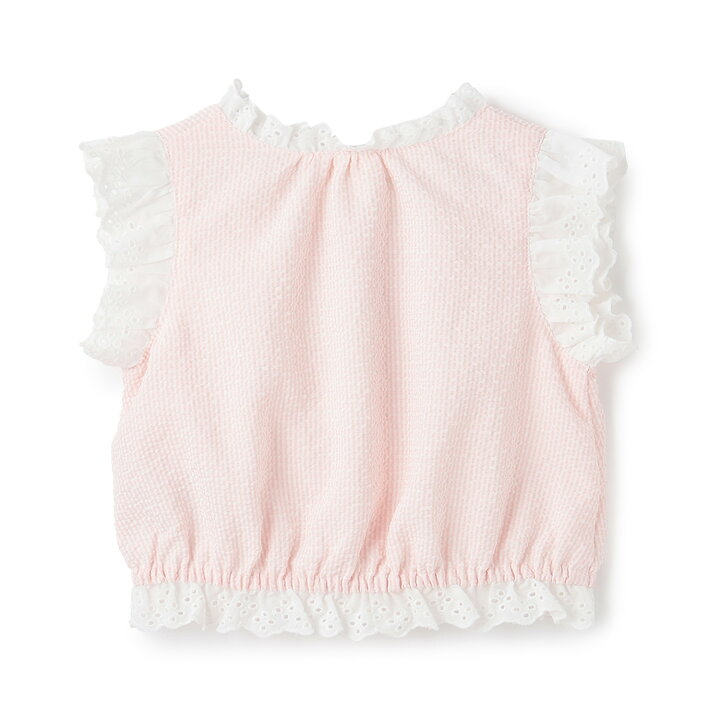 🇯🇵預訂 日本直送🇯🇵 Petit Main 三色優雅蕾絲條紋波點上衣