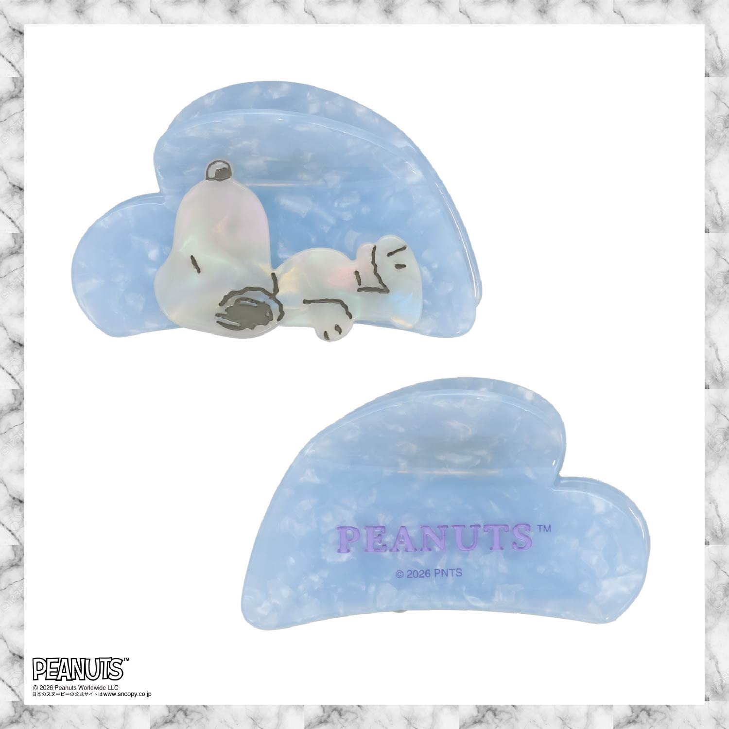 🌸 【預訂】Die-Cut Hair Clip - PEANUTS Hair Accessory