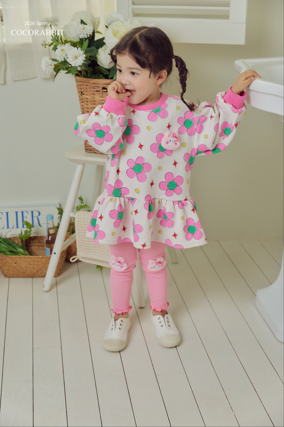 花花兔仔連身裙 / 兔仔 Legging