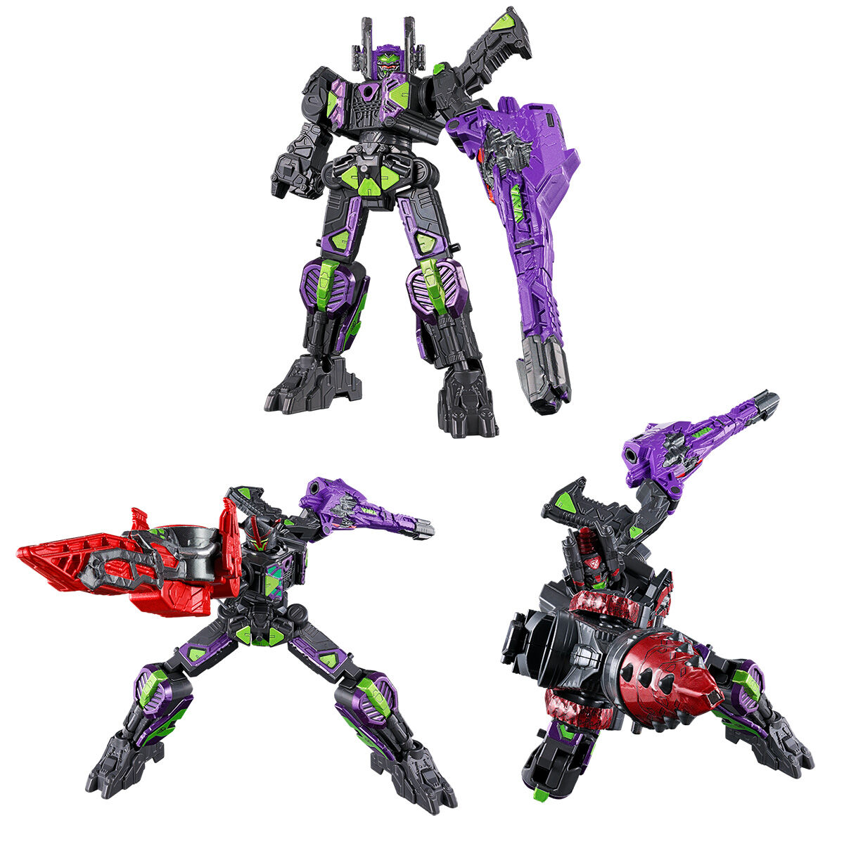 (預訂訂金 $100) (總價 $309) (魂限) Bandai MINIPLA PB 超宇宙刑事卡邦無限 MINIPLA GC-R & 暗黑卡邦戰刃機械人 & 暗黑卡邦鑽頭機械人 食玩 (行版)