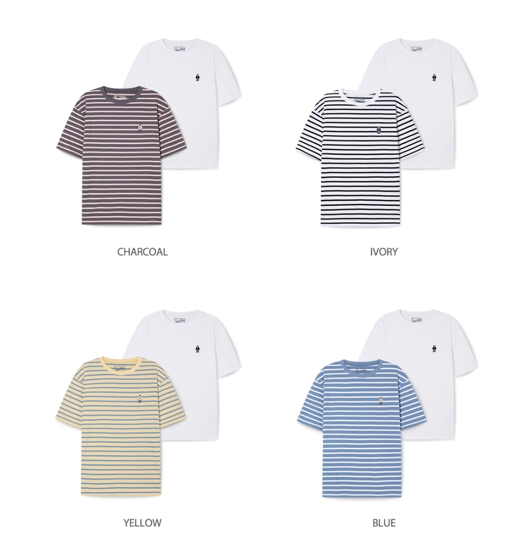 Who.A.U 2026 2-Pack Tee (間條Stripe)