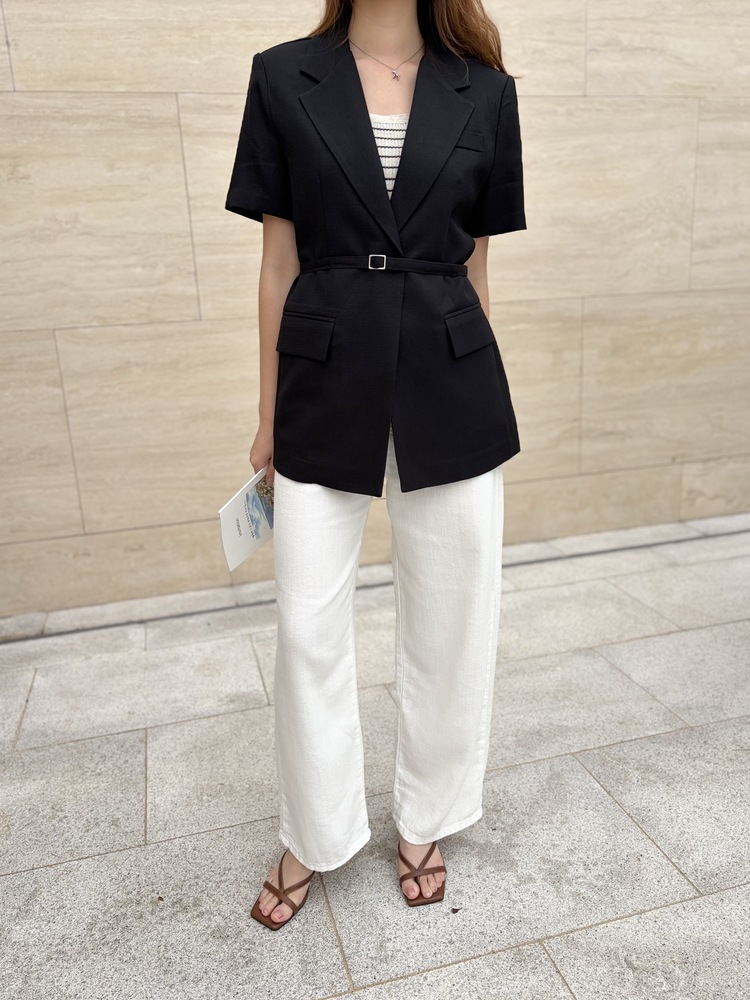 Claire Belted Blazer (Black)