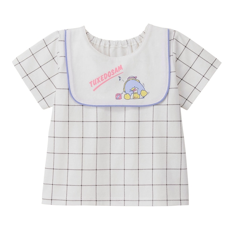 🇯🇵預訂 日本直送🇯🇵Sanrio兩色人物印花領格紋短袖上衣