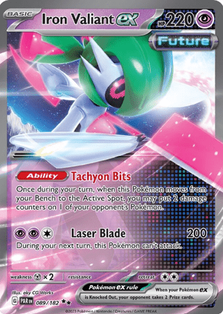 Pokemon TCG Scarlet & Violet—Paradox Rift 089/182 Iron Valiant 