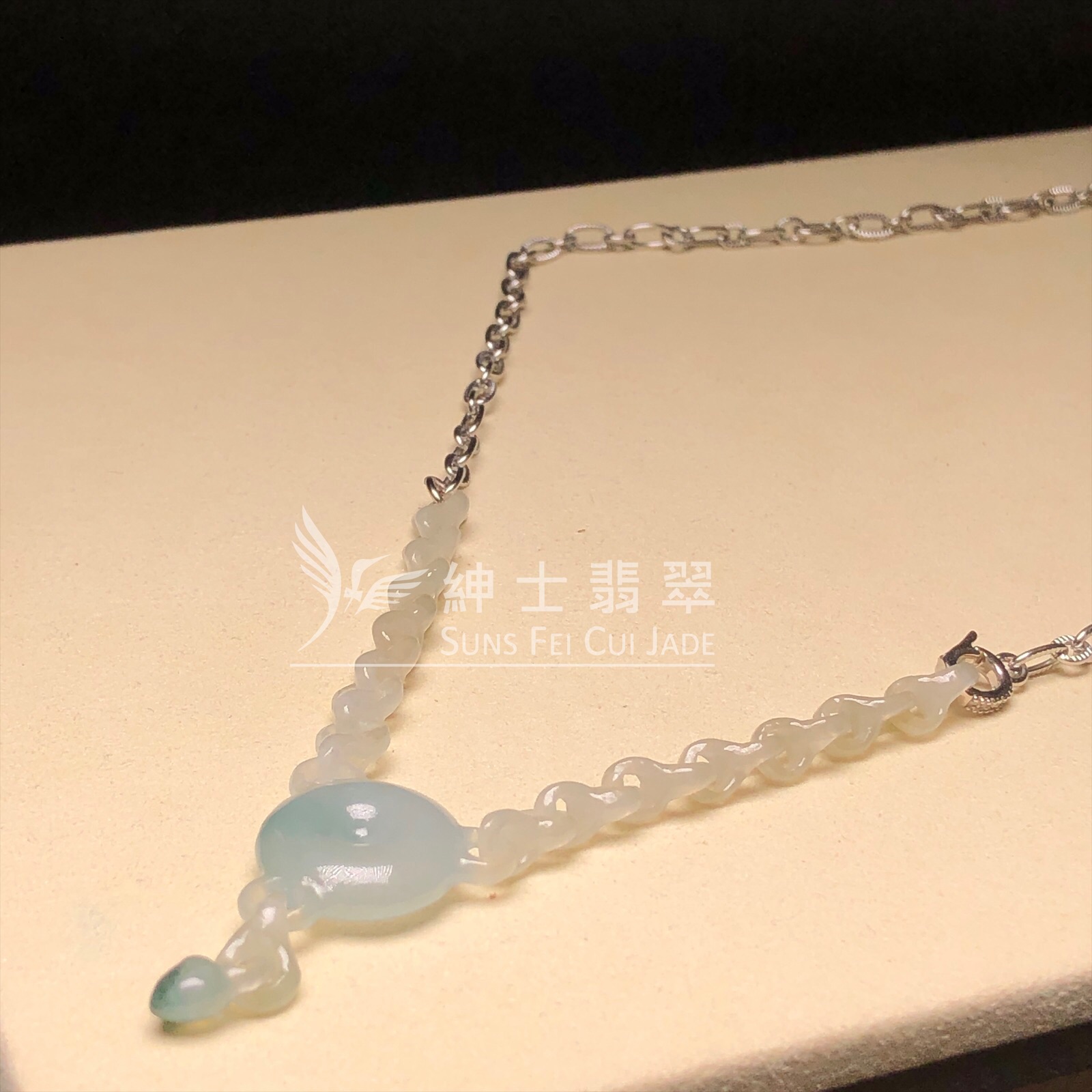 B08624 糯冰飄花頸鏈