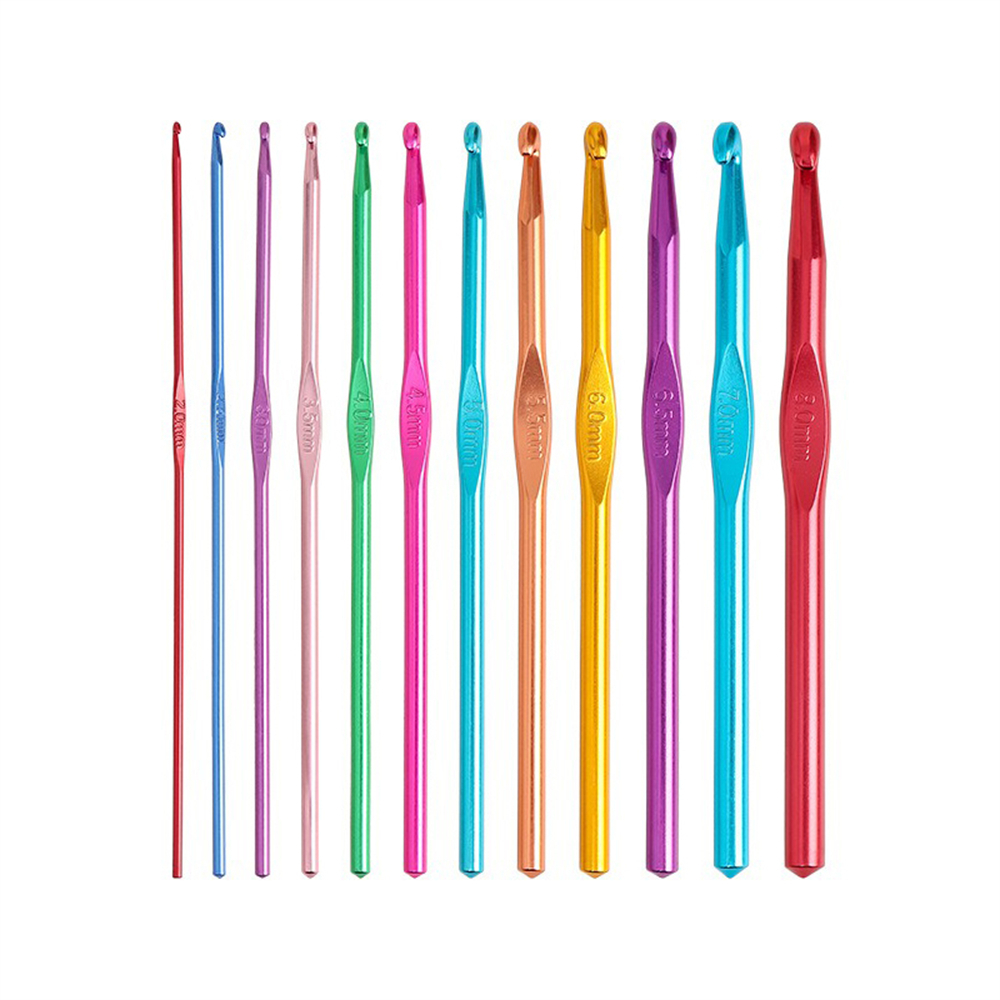 彩色毛衣鉤針 12件套 UA0526