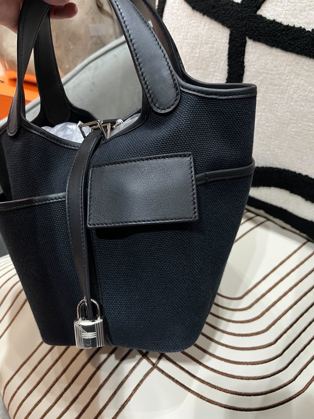 HERMES PICOTIN 18 LOCK POCKET cargo,stamp U 100%Authentic, 95%New ✅收據✅key lock✅ dust bag✅box