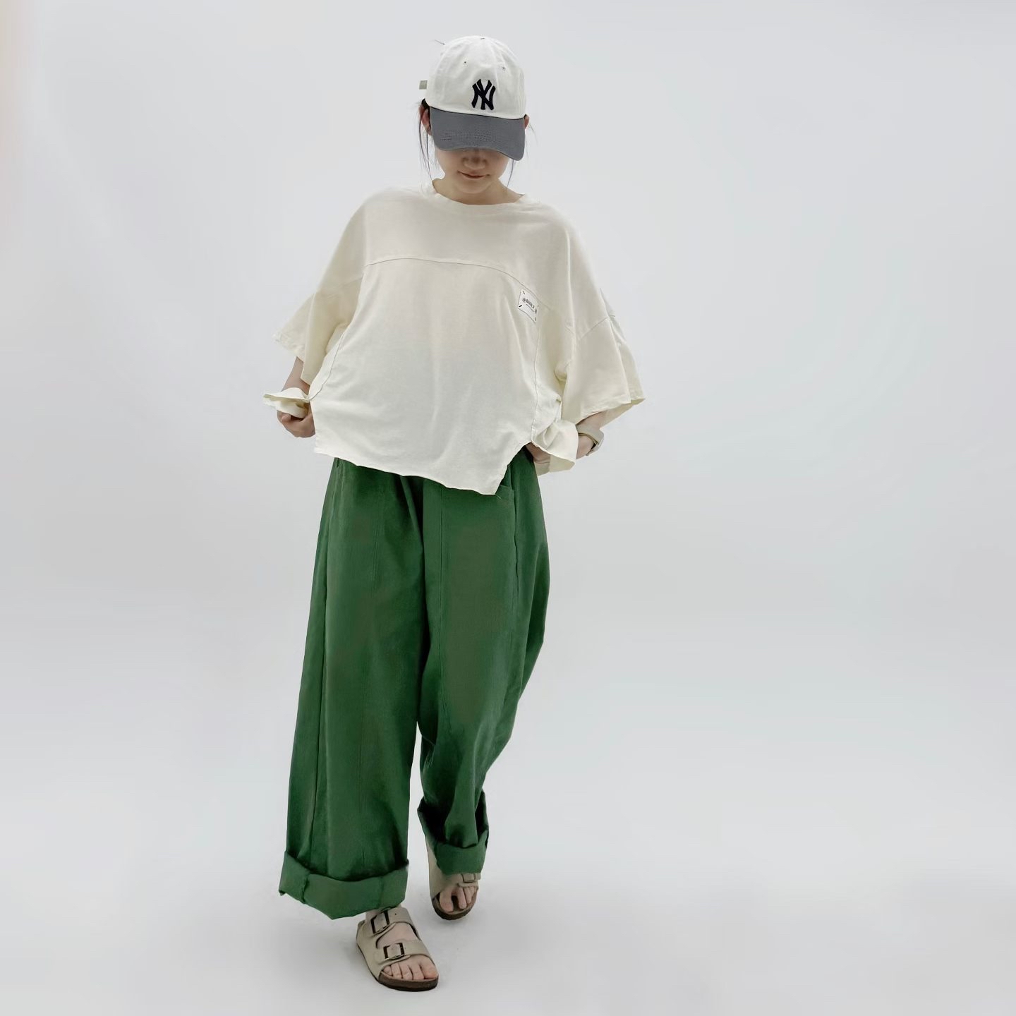 SC OX 外袋純色長褲