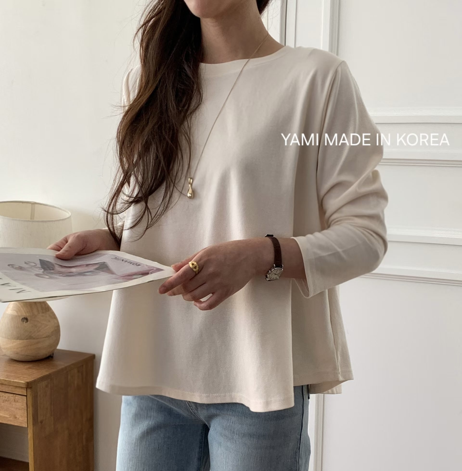 Made in Korea 🇰🇷圓領A Cut top