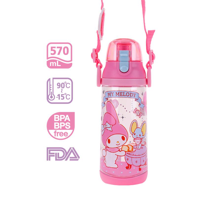 My Melody 570ml BPA & BPS Free Water Bottle w/ Neck Strap 膠水樽連頸繩