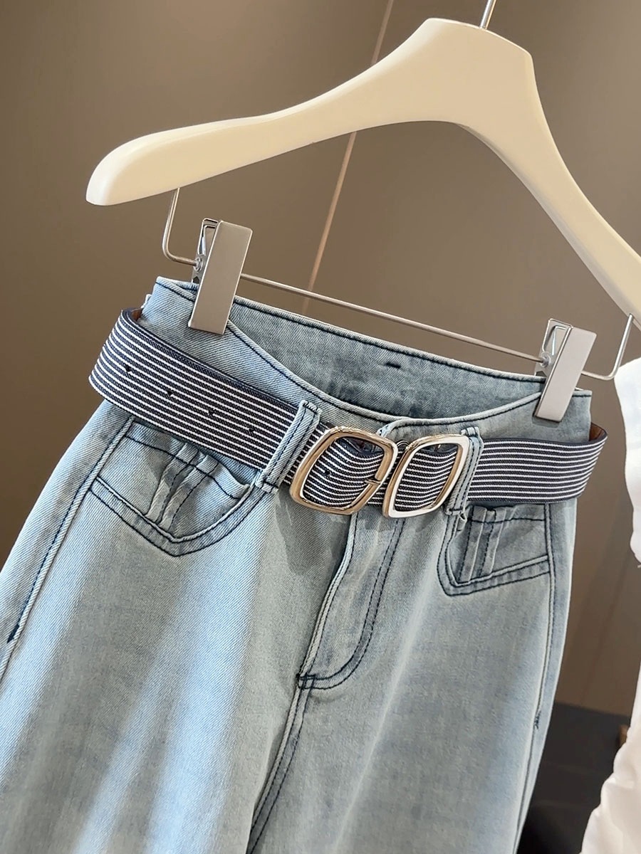 $168條。✨薄軟冰絲牛仔闊腳褲✨