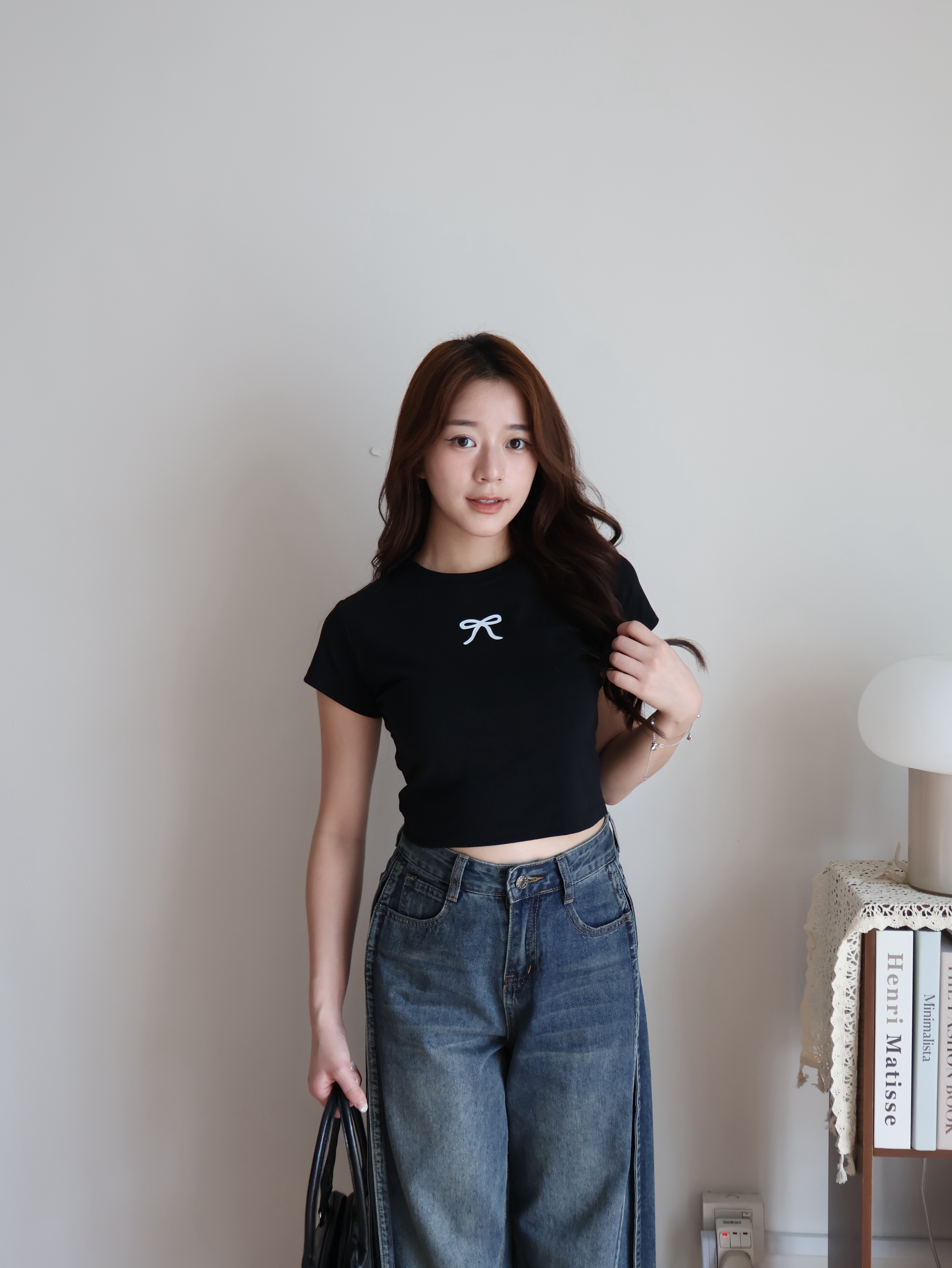 Nabi Cropped Top | Black