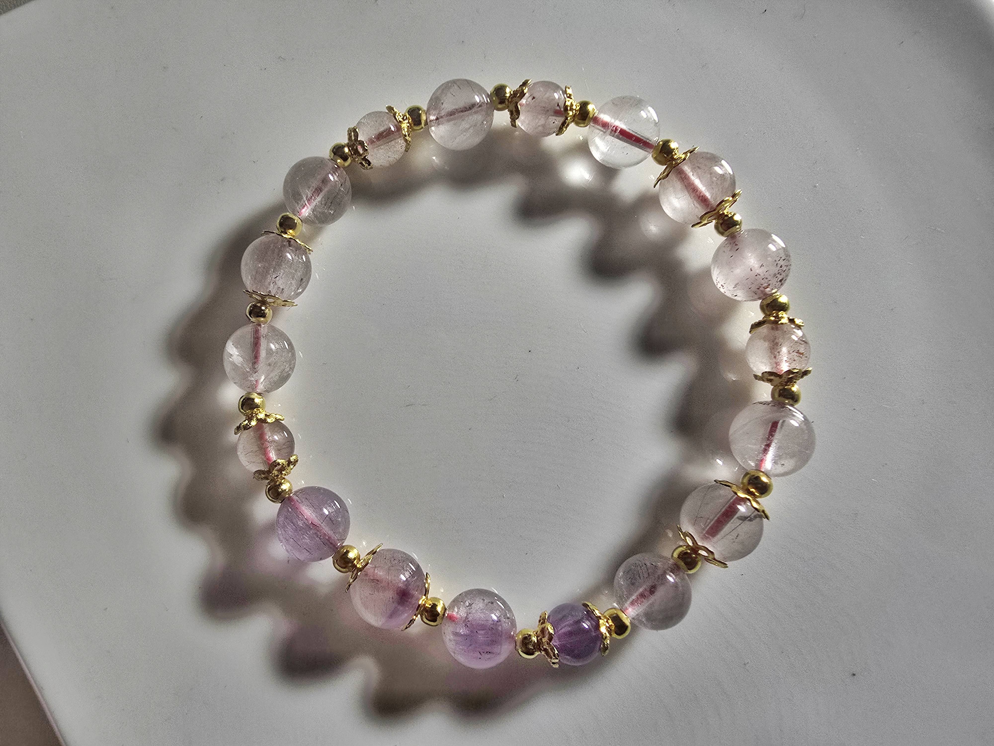 DIY0126-2 天然Super7 設計款手鍊