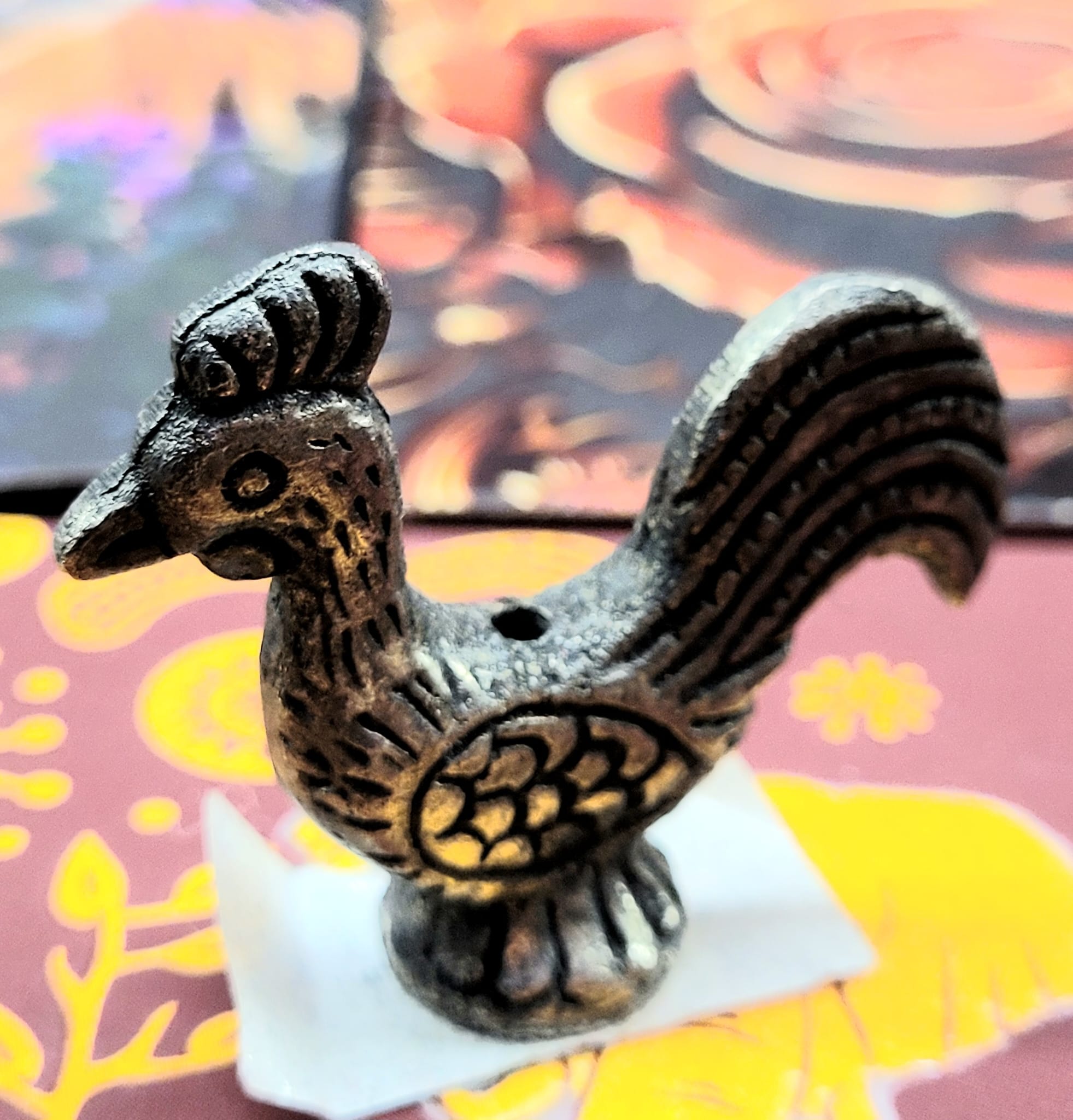 印度黃銅動物香座 