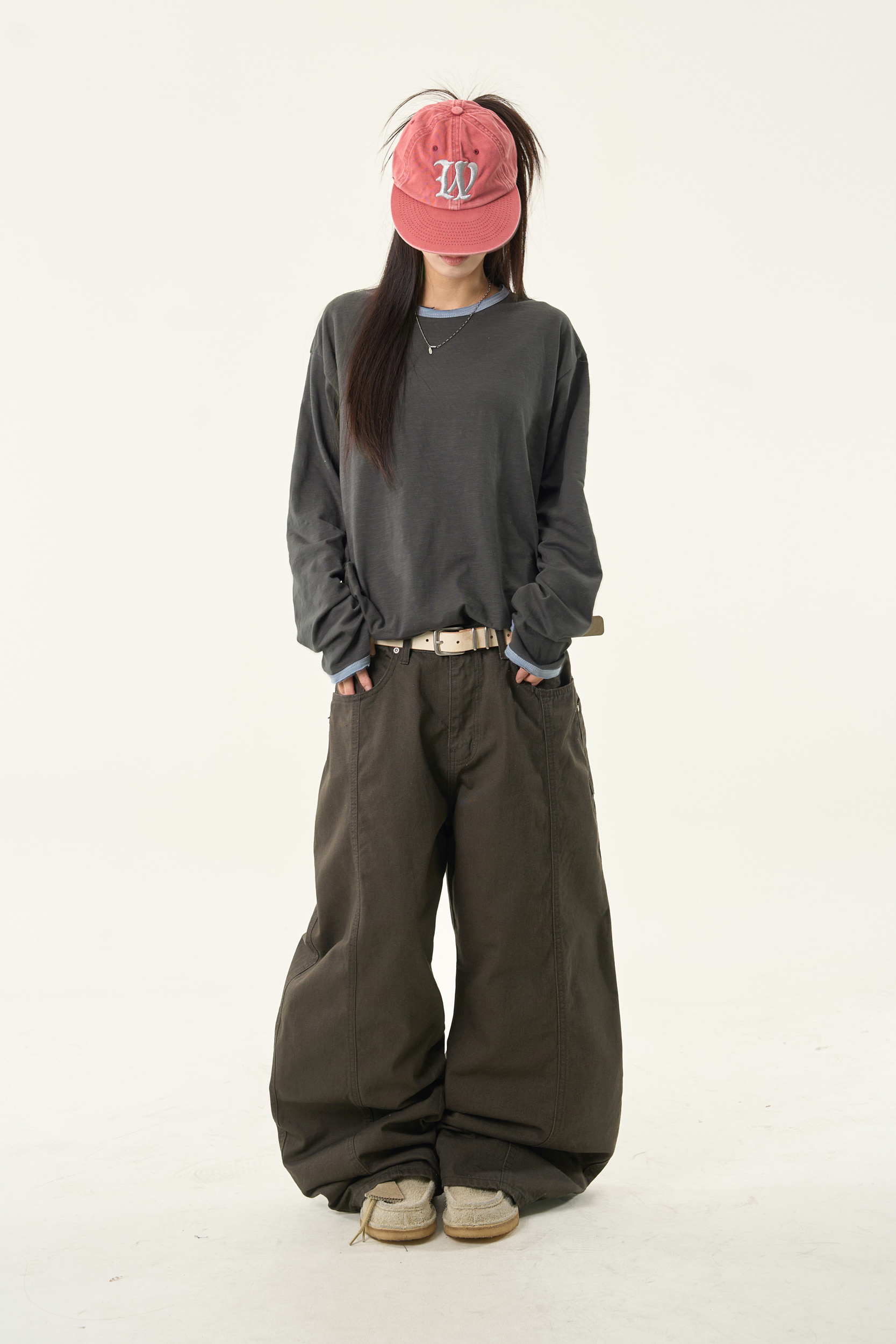 Side Pocket Wide-Leg Pants