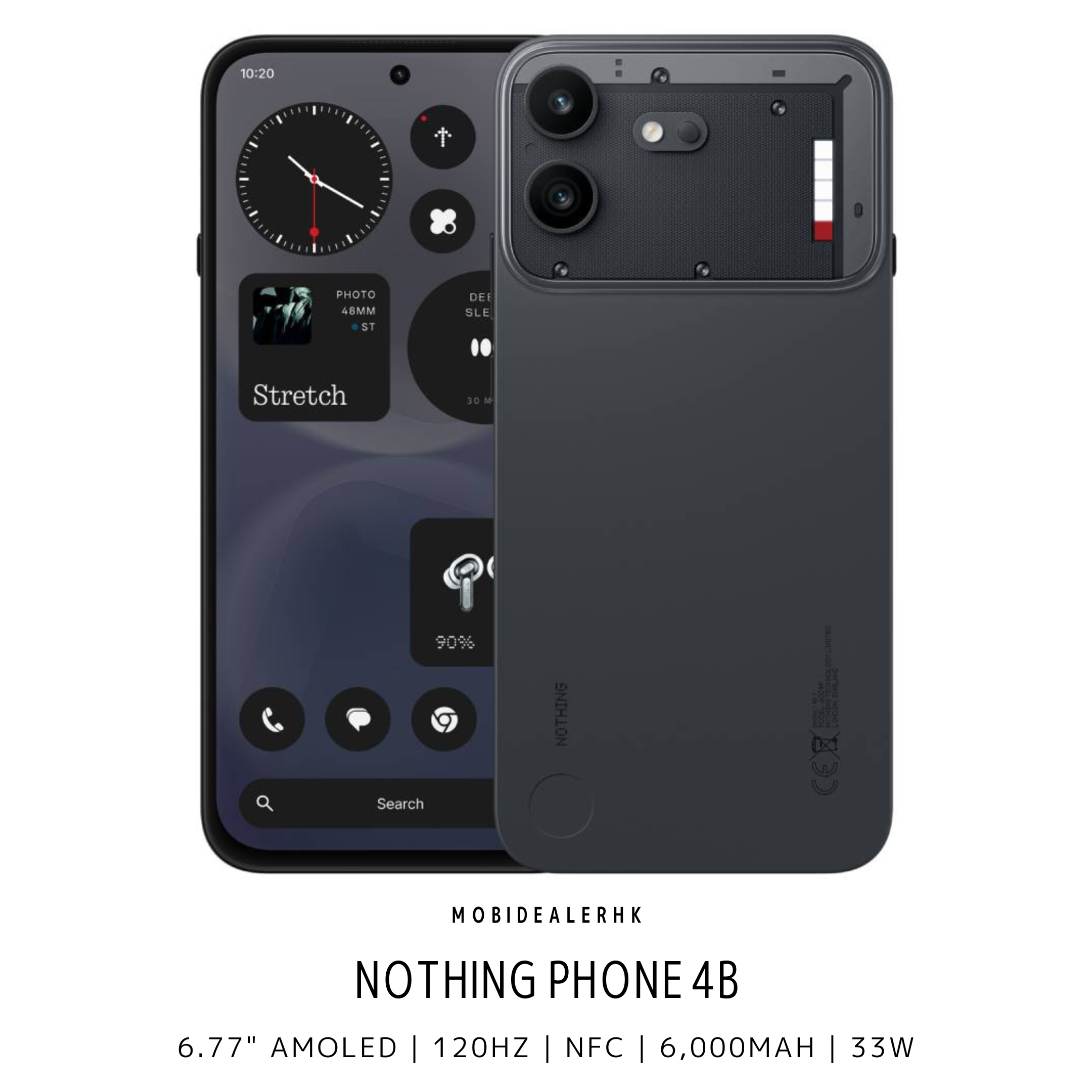 Nothing 4B | 5G | 智能手機 | 8+128Gb | 6.77" AMOLED | NFC