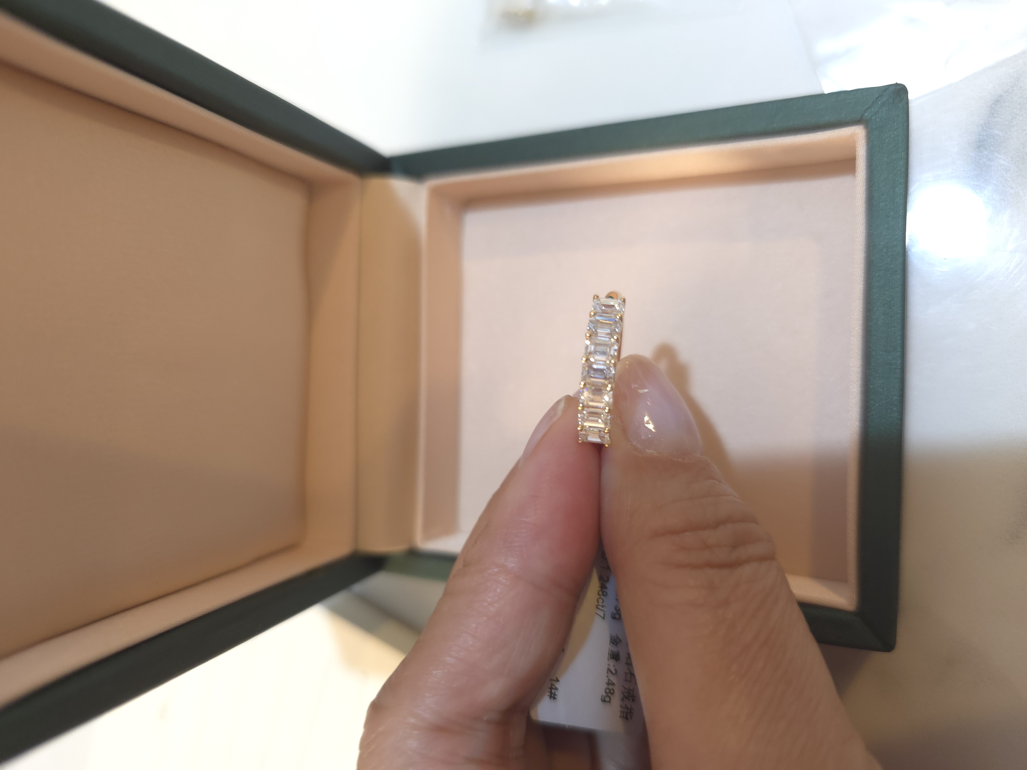 18K 培育鑽石戒指 d1.25/7 G2.48 S14