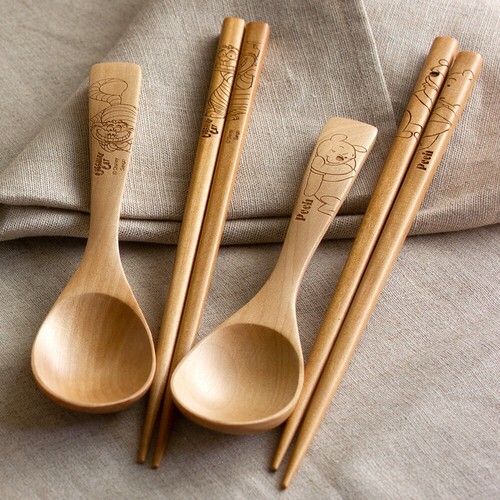 [現貨] [日本直送] 迪士尼｜木製｜筷子｜匙羹 {TF291412}