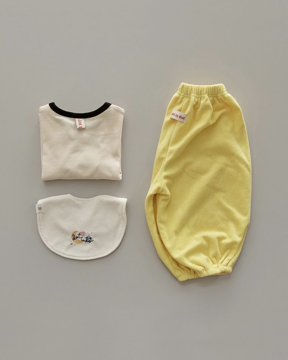 DTD暖意柔色星月系列- 毛圈布強吸收圍嘴 (Terry Bib) 🍼