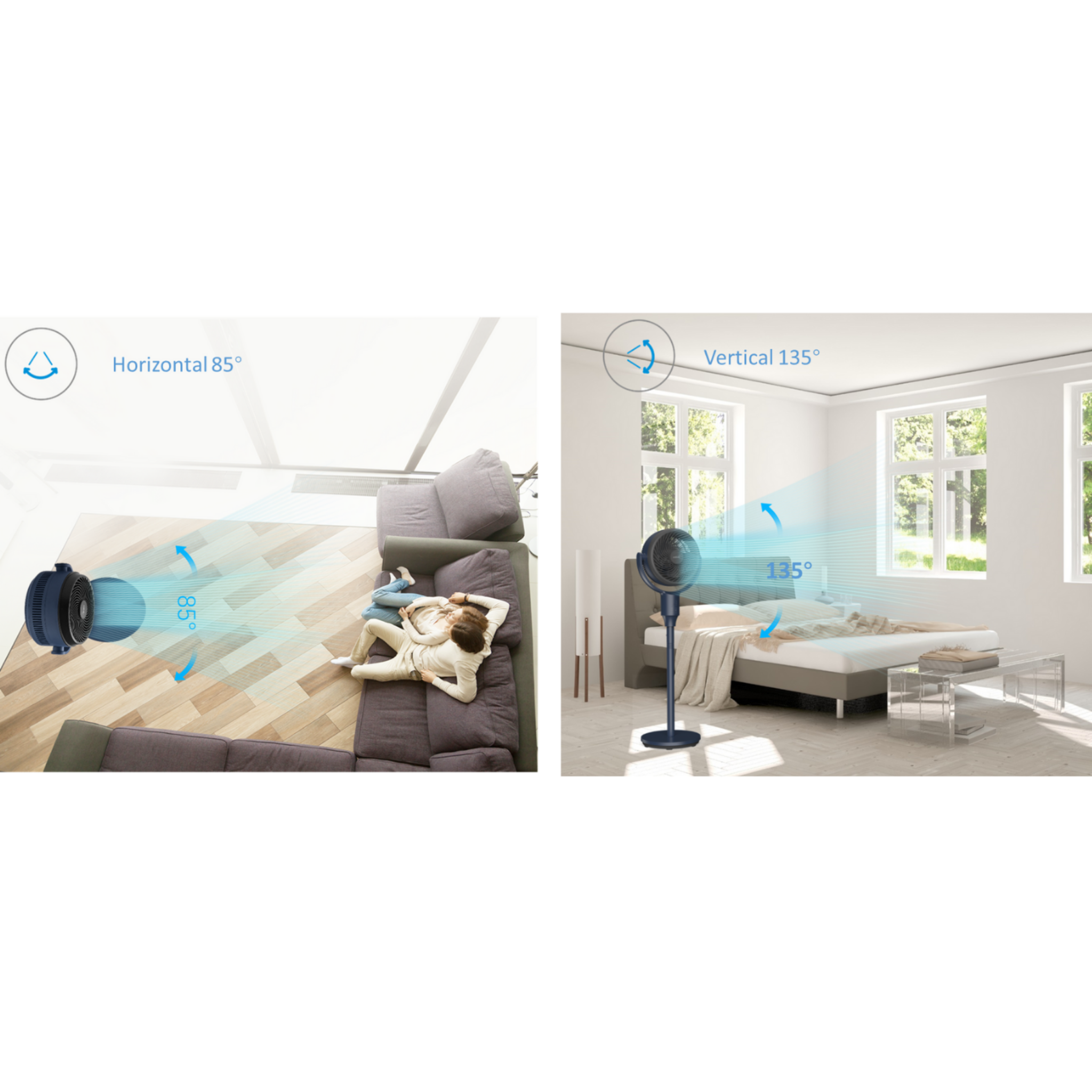 Midea 7" 35W Stand Air Circulation Fan MFG180R0APB