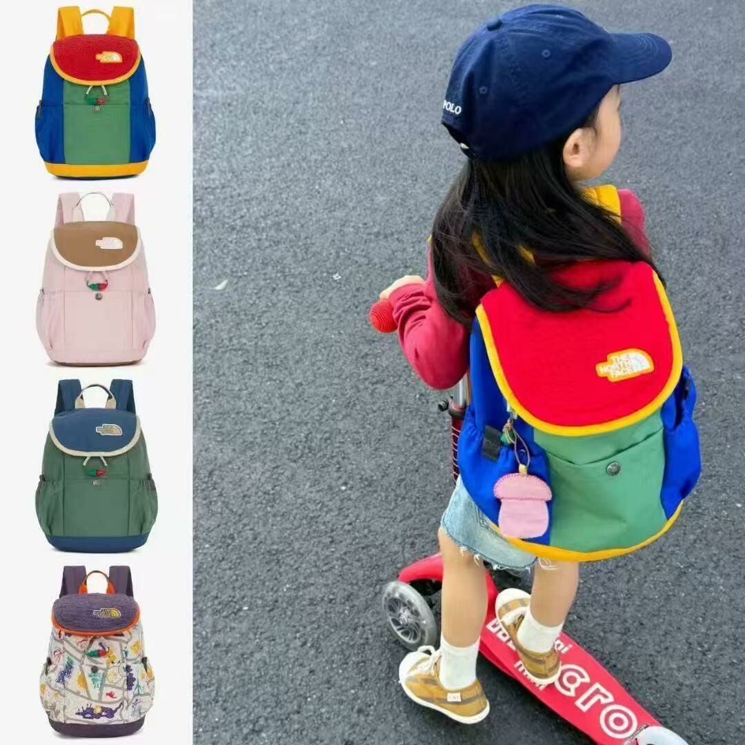 韓版 TNF 兒童迷你探險家拼色背包 - 1件 現貨