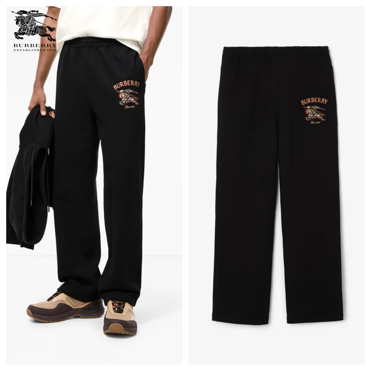 【頂級】Burberry Knight Check Cotton Track Pants 休閒長褲