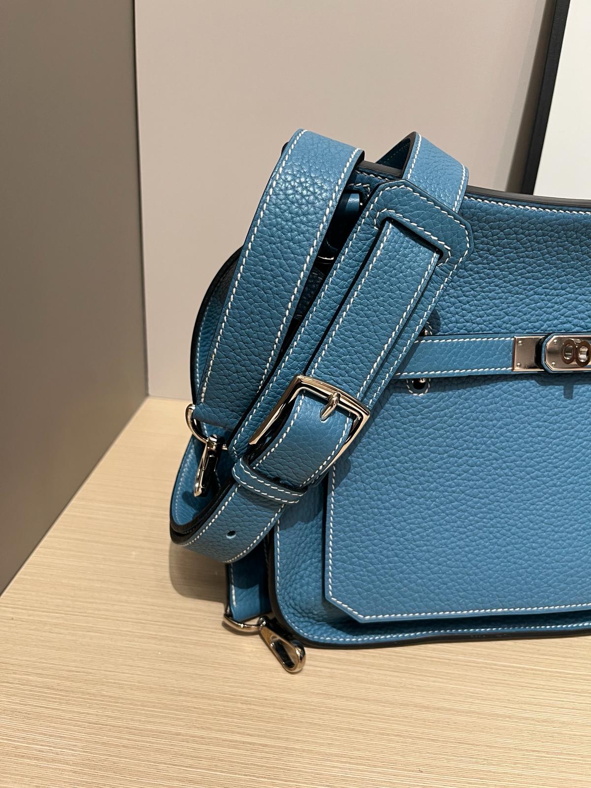 Hermes Jypsiere 28，Stamp [R] 牛仔藍銀扣 100%Authentic ,98%new ✅dust bag✅booklet ✅box 