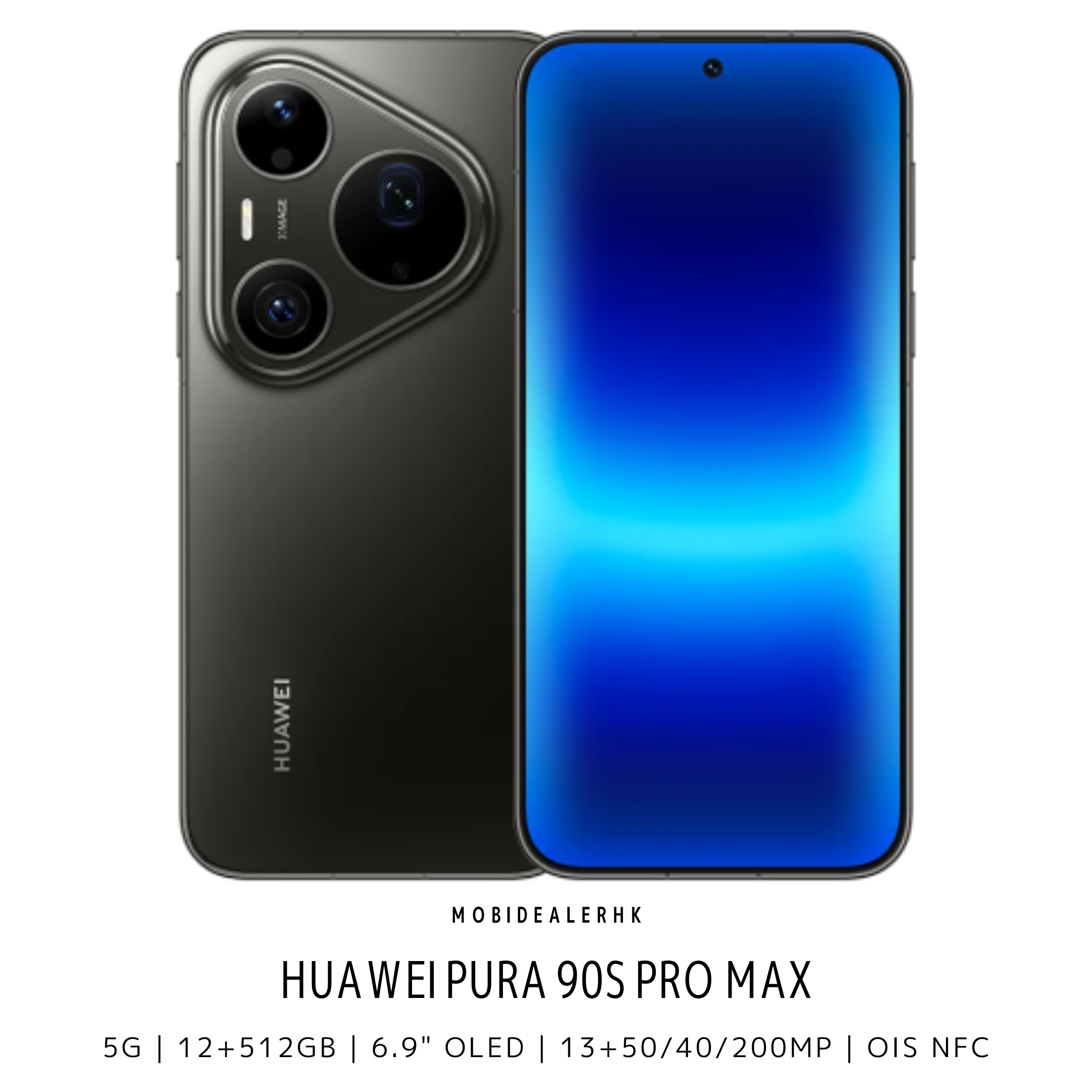 Huawei Pura 90s Pro Max | 華為 Pura 90s Pro Max | 5G | 智能手機 | 12+512Gb | 6.9" OLED | 13+50/40/200MP | OIS