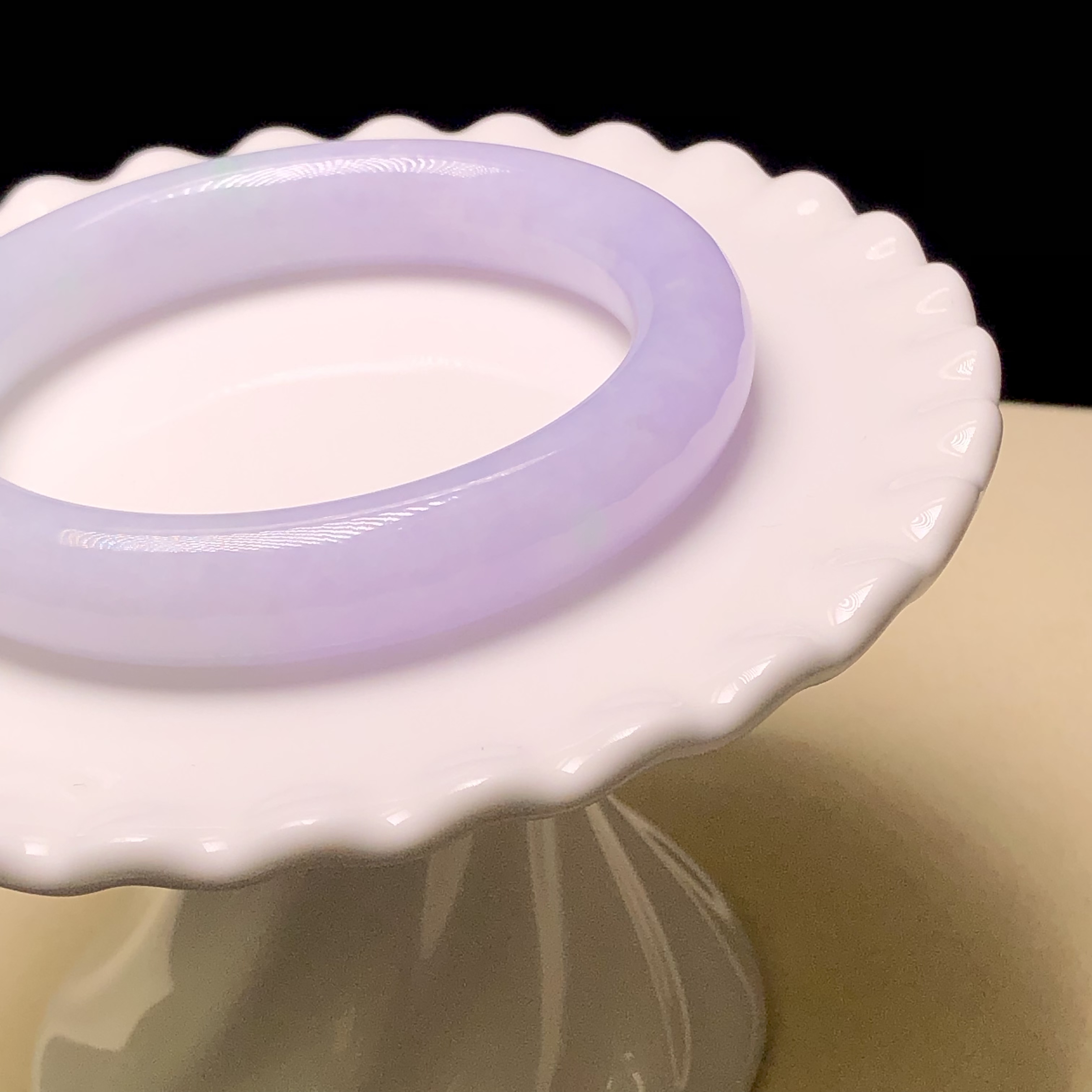 C06810 木那茄紫飄翠福鐲53.6mm