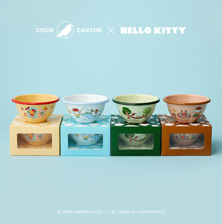 韓國 Sanrio - Hello Kitty x crow canyon Tanning 碗碟系列