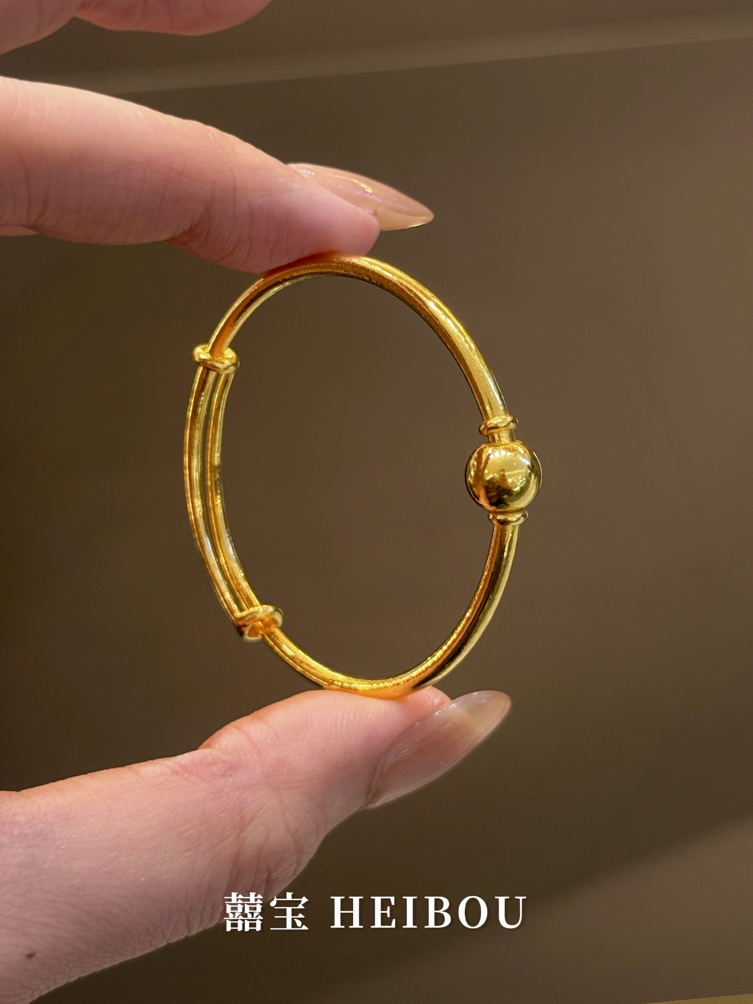 【5D硬金】光珠素圈-宝宝手镯