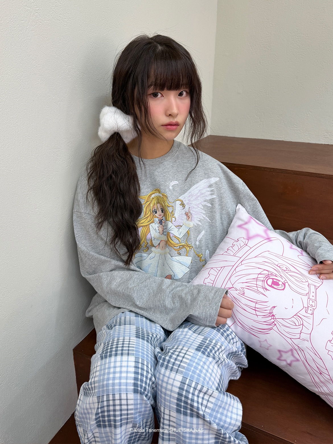 ANGEL BIG LS TEE｜韓國 星河滿月 X CAVISH 服飾系列 (Full Moon） (26204-P)