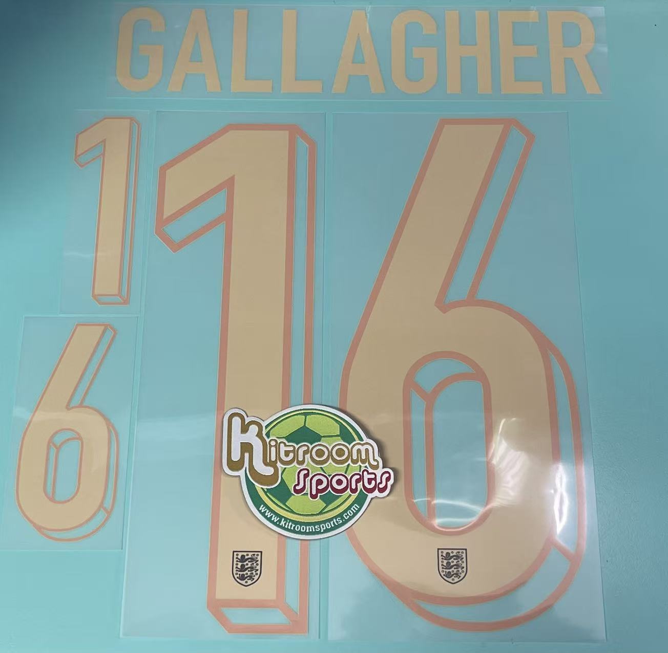 2024 England Away Nameset #16 GALLAGHER