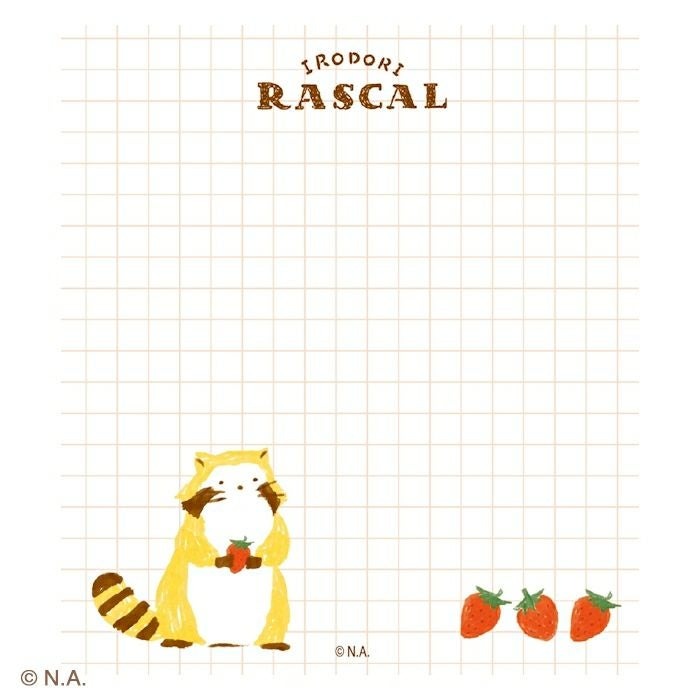 現貨｜IRODORI RASCAL 小浣熊 日本製 便條紙 Memo Notepad (甜品 LM391)