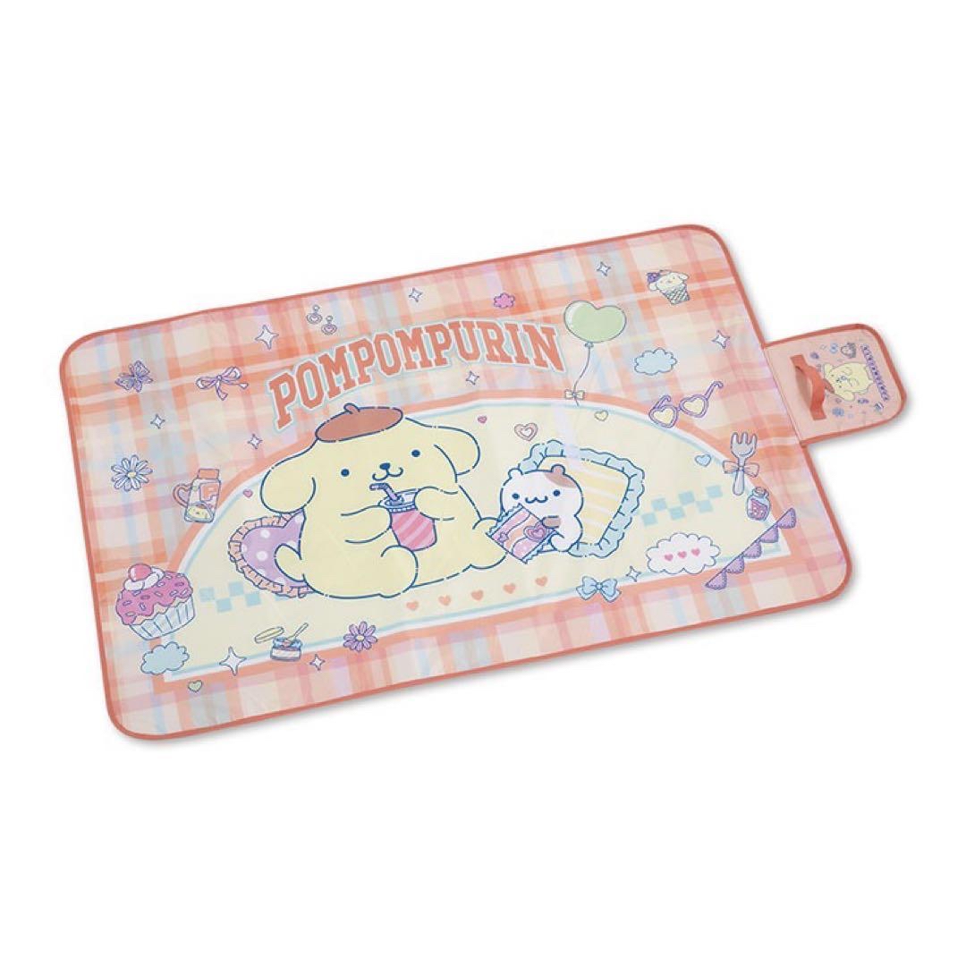 日本直送本店獨家發售布甸狗Kuromi Hello Kitty野餐墊