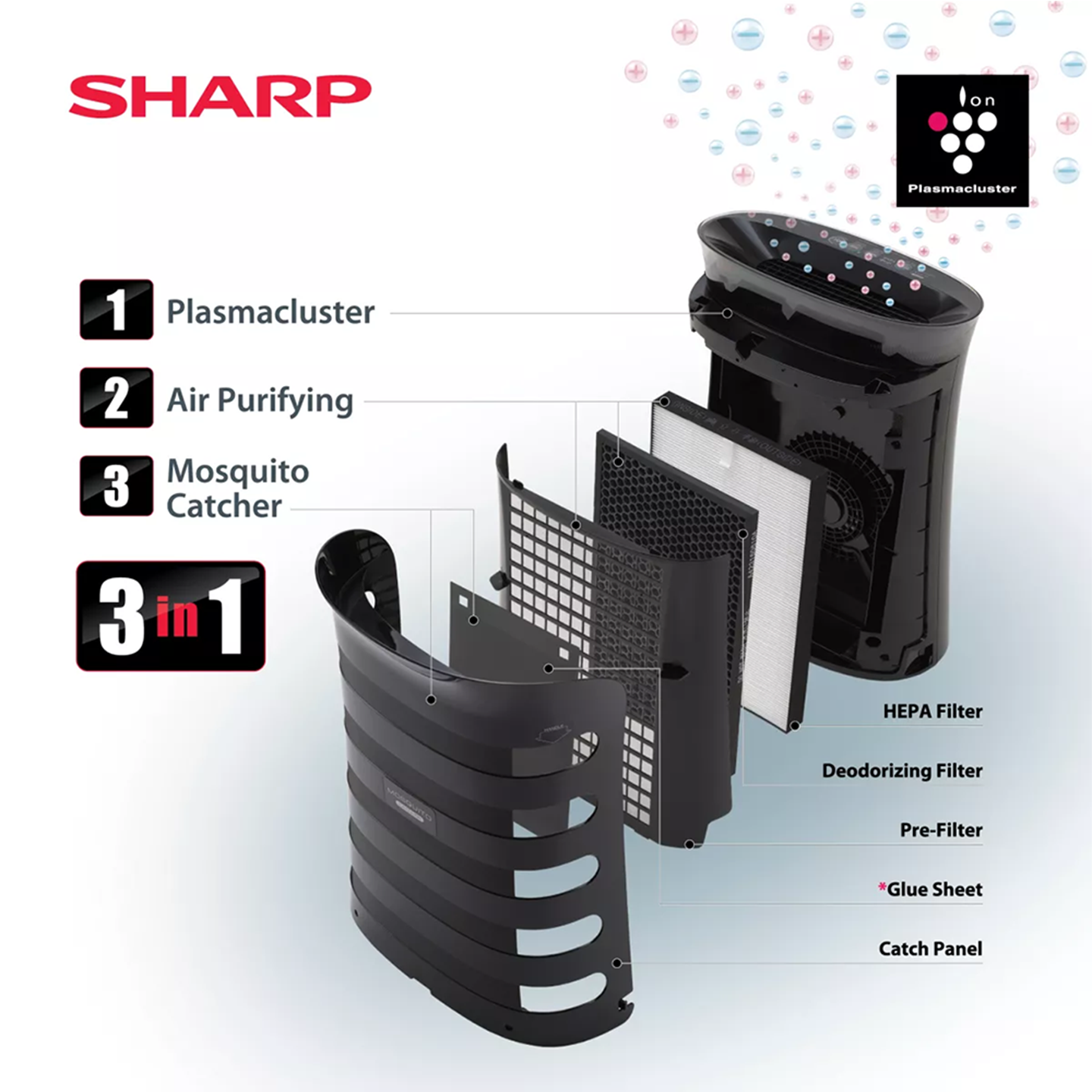 Sharp 40m³ Mosquito Catcher Air Purifier (FPGM50LB)