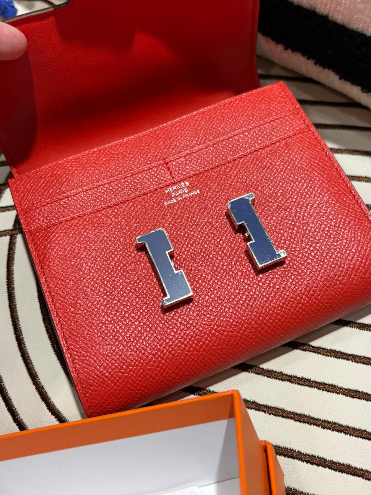 Hermes Constance Wallet Stamp C 100%Authentic, 98%New ✅Box