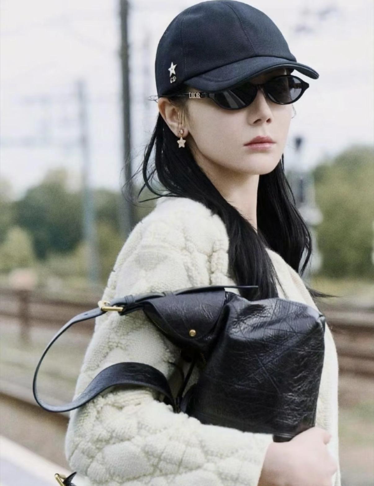 限時優惠✨新款🆕現貨🍒 Dior 閃石logo 橢圓太陽眼鏡