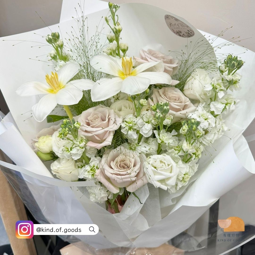 玫瑰鬱金香花束