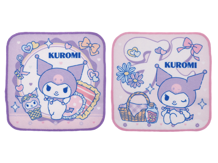 Kuromi Mini Towel (2 pcs/ pack) 迷你方巾2條裝