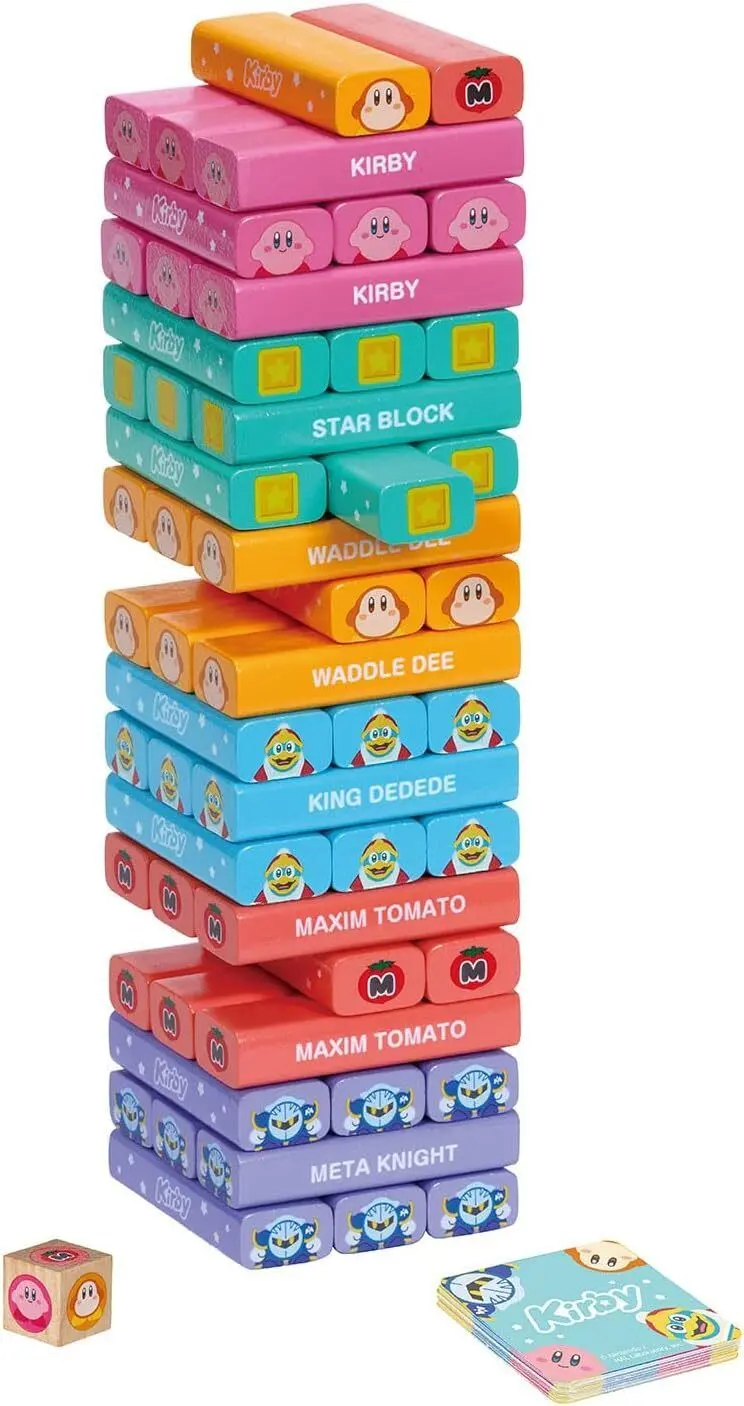 現貨🌸日本直送 | KAWADA 星之卡比木製層層疊/遊戲積木塔/聚會益智玩具/平衡塔益智遊戲