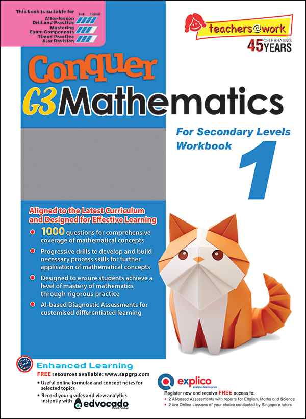 Conquer G3 Mathematics for Secondary 1 