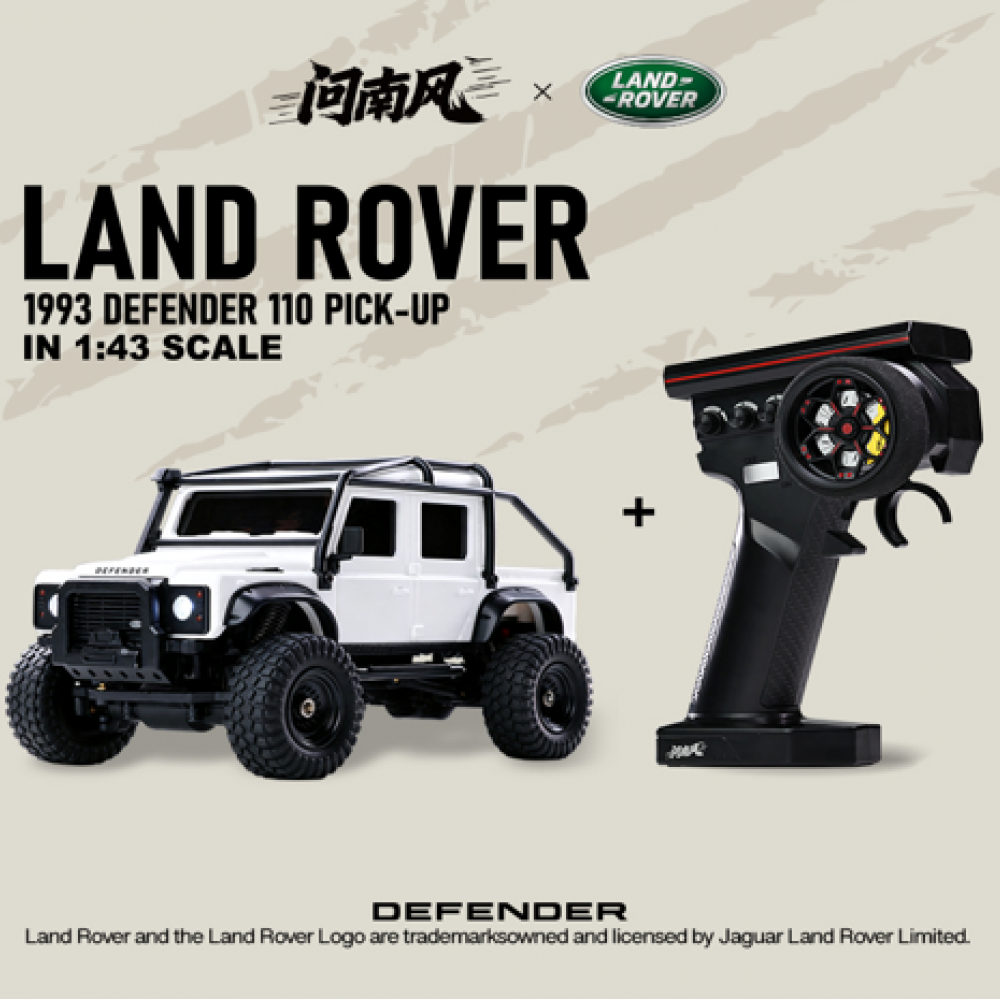 1/43 2.4G 4WD 越野路華 Land Rover Mini RC Car Rock Crawler RTR 白色 (Official Licensed)